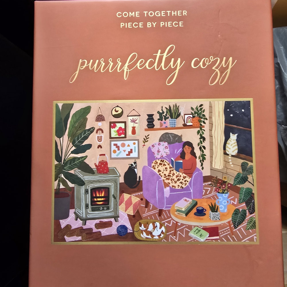 Purrfectly Cozy Puzzle Box - Terracotta Cover